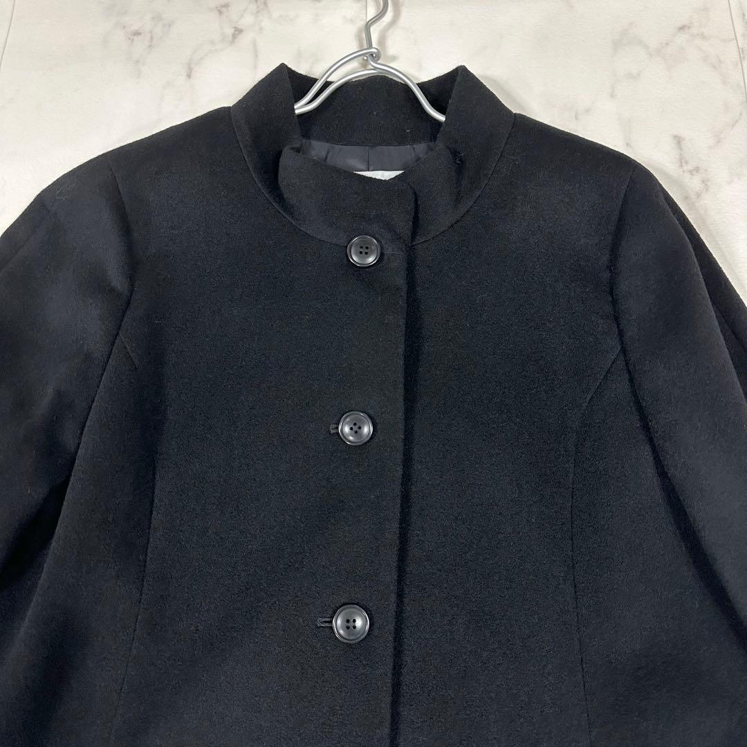 【美品】24年モデル　Leilian カシミヤハイネックコート　深喜毛織　XL