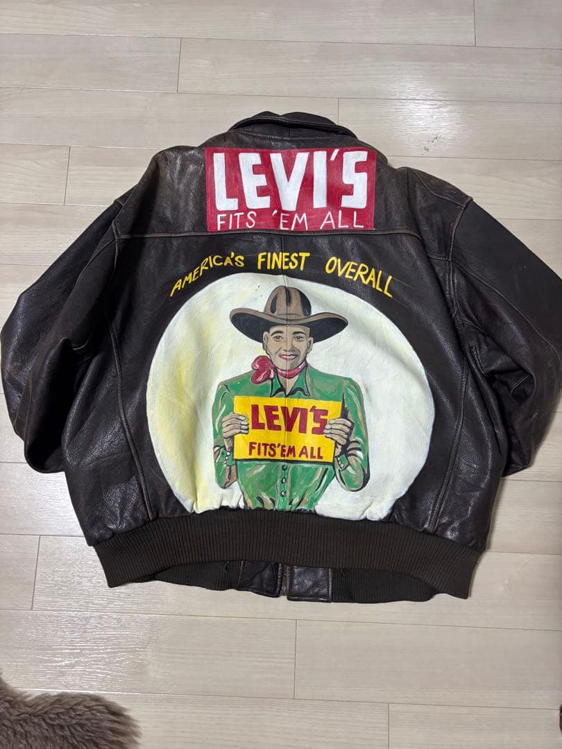 Levi's レザー ジャケット FOR OVER 135 YEARS Mサイズ