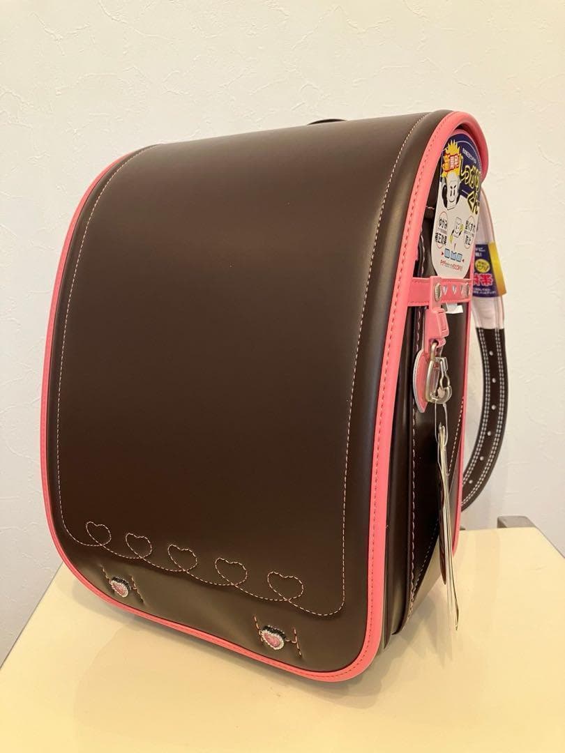 ランドセル フィットちゃん クラリーノ 日本製 ポルドー ブラウン ピンク