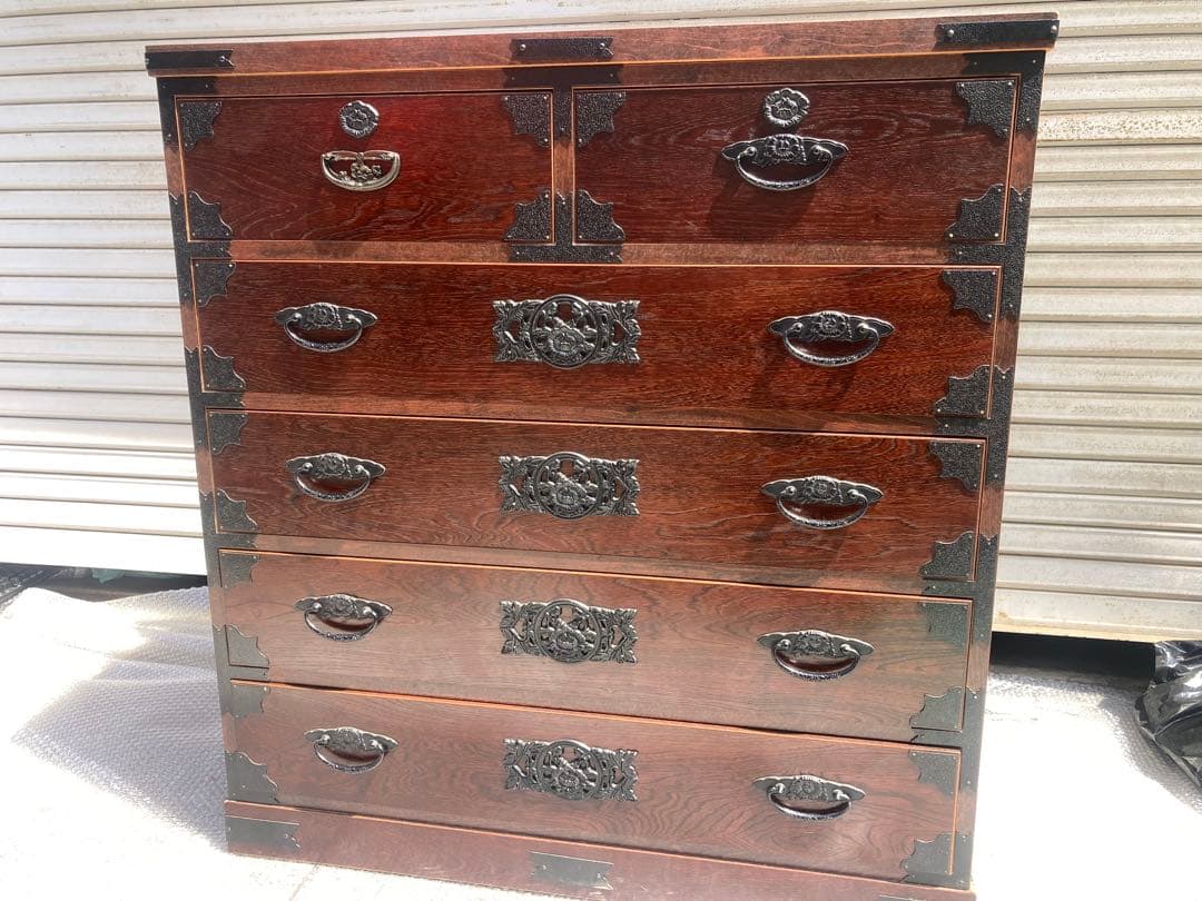 美品　ノダ工芸　箪笥　タンス　5段　民藝たんす　けやき