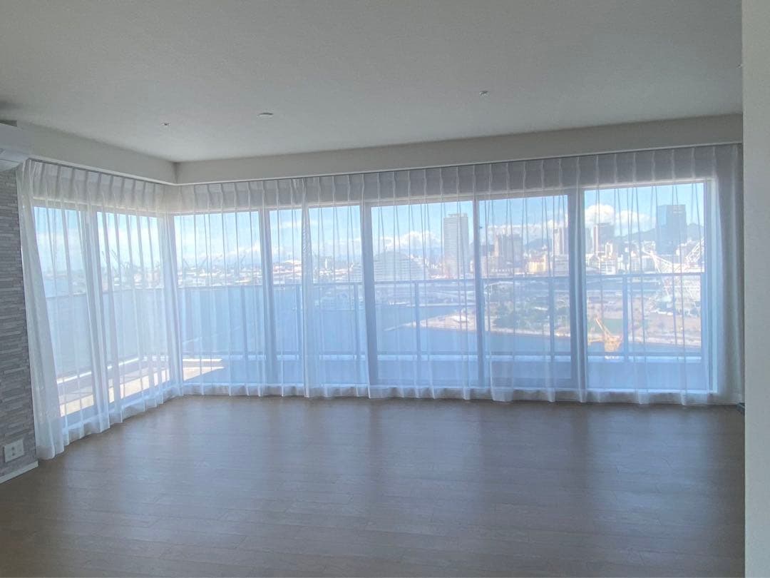 レースカーテン　サンゲツ　防炎　幅97丈240アジャスターフック　ホワイト　2枚