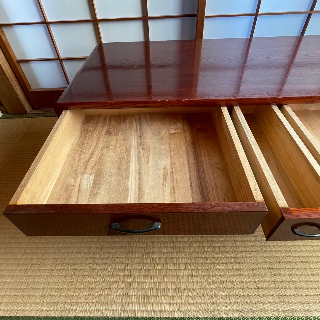 文机　ローテーブル　アンティーク　古家具