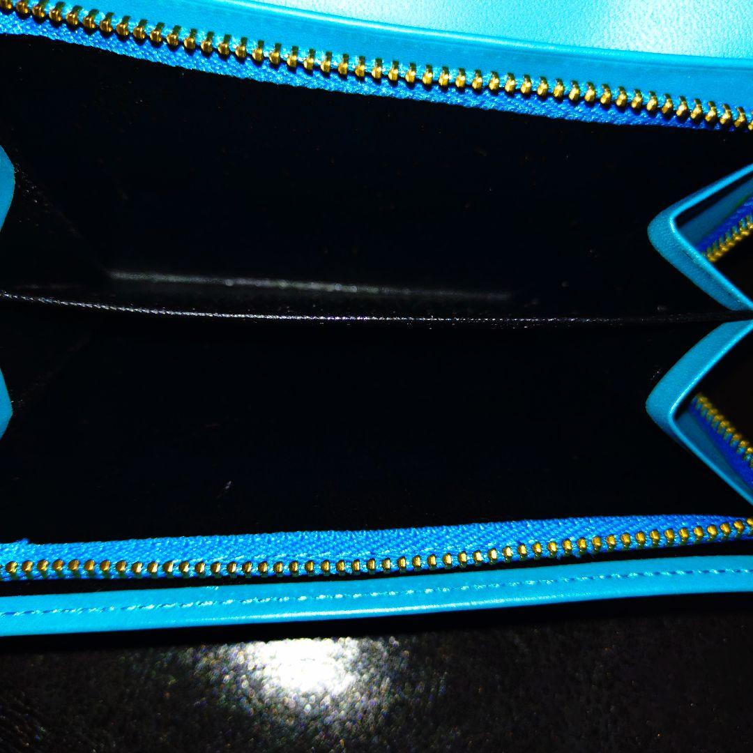 【未使用】YSLイヴ・サンローラン ターコイズ 二つ折り財布