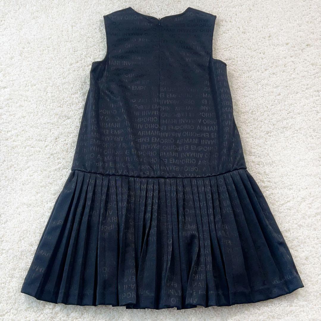 エンポリオ アルマーニ ジャカードレタリングジャージーフレアワンピース キッズ