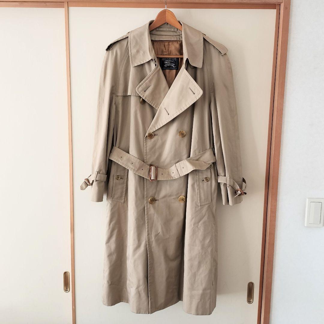 80s BURBERRY バーバリー イングランド製 トレンチコート