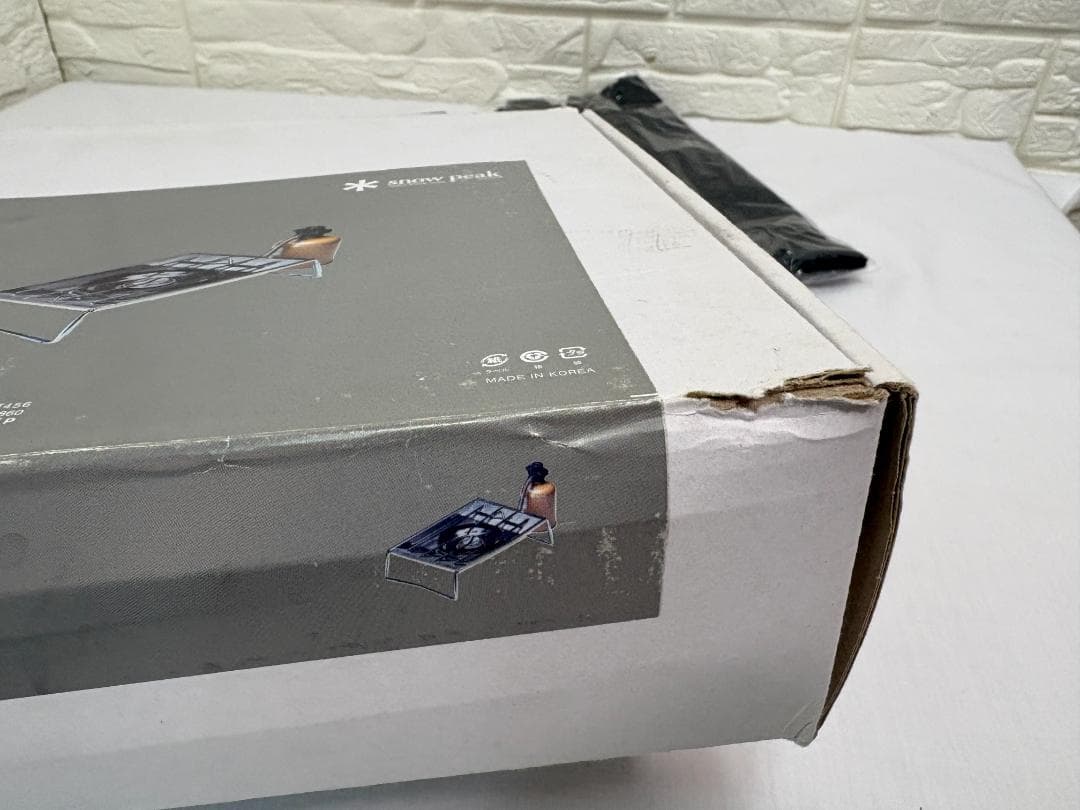 未使用  peak スノーピーク フラットバーナー 五徳トッププレート脚