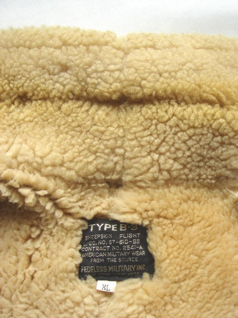 FEDELESS MILITARY B-3 ムートン フライトジャケット