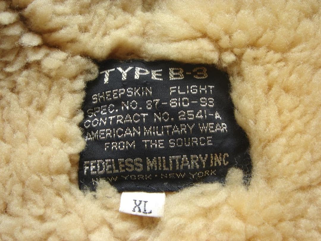 FEDELESS MILITARY B-3 ムートン フライトジャケット