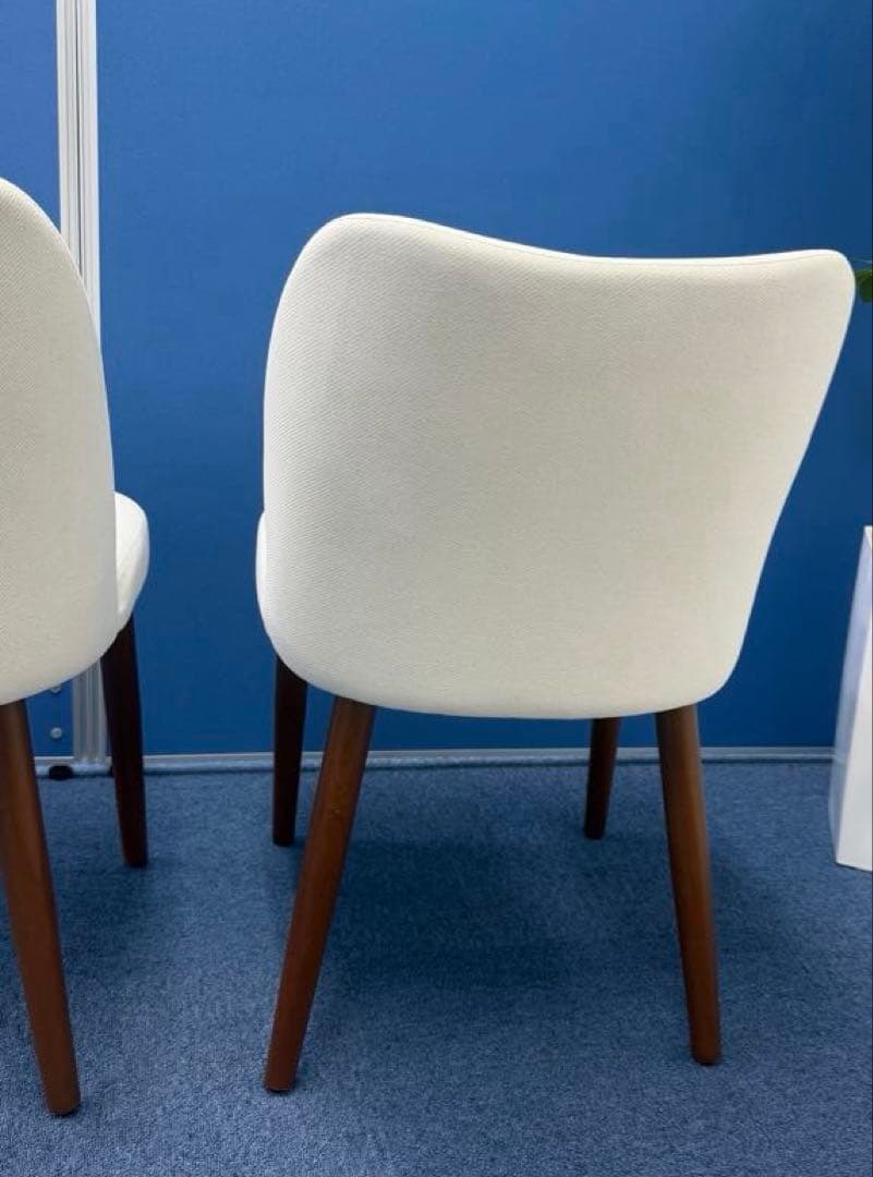 0130-K0020ダイニングチェア 2脚セット ホワイト