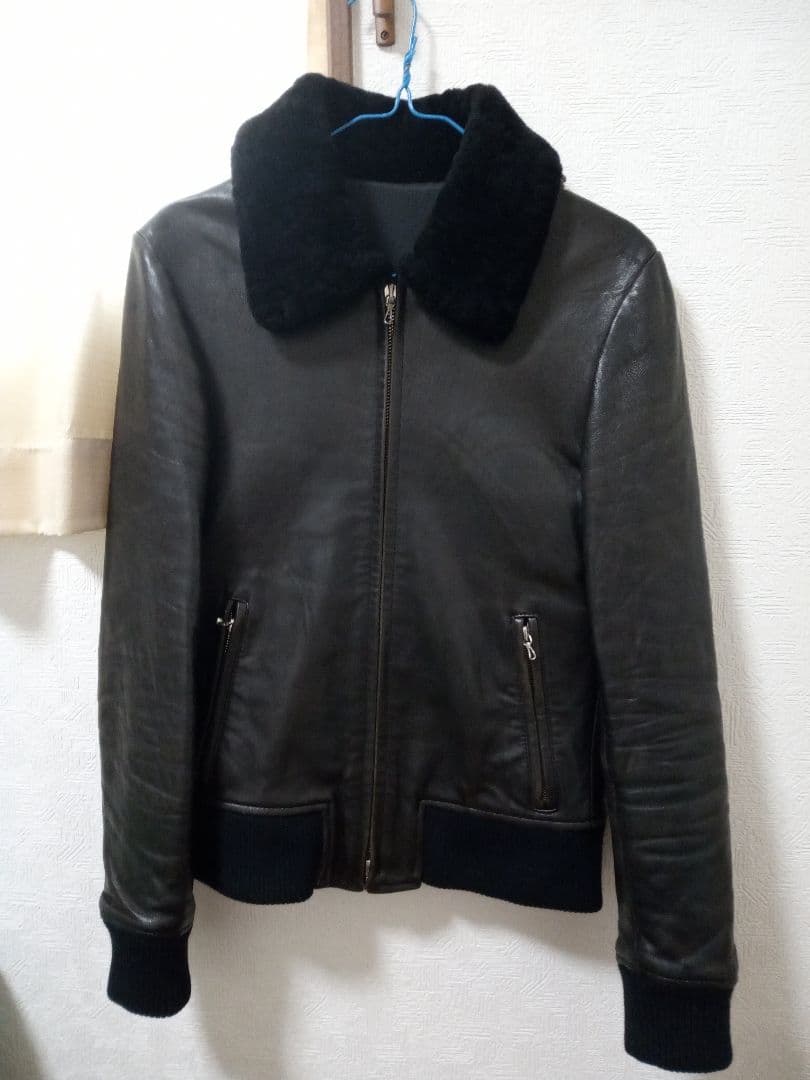 リチウムオム　シープスキン　ボンバージャケット　46サイズ