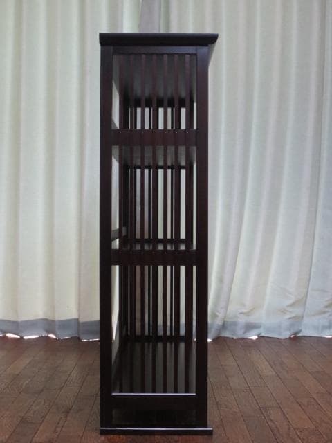 北海道民芸家具 樺 無垢材 HM117 格子 書棚/本棚/飾り棚/クラインテリア