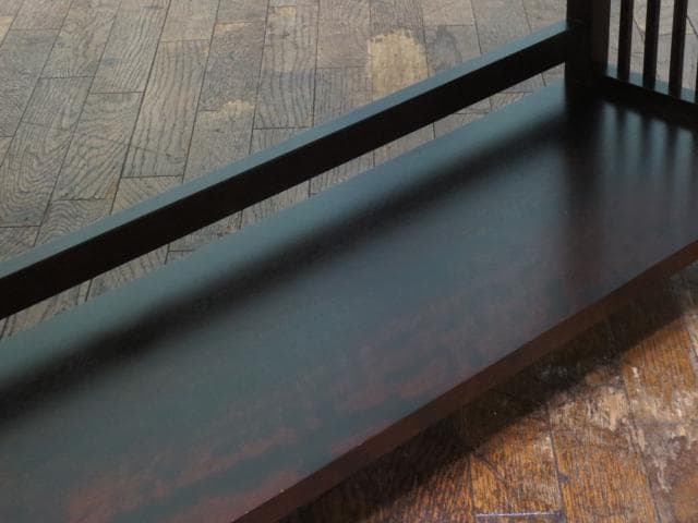 北海道民芸家具 樺 無垢材 HM117 格子 書棚/本棚/飾り棚/クラインテリア