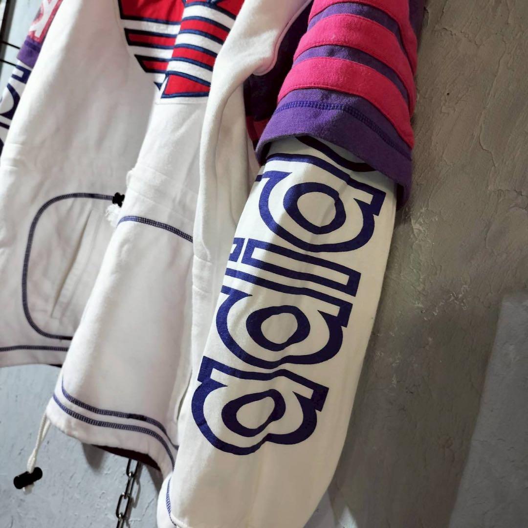 adidas アディダス 80s後期〜90s スウェット　パーカー　刺繍ロゴ