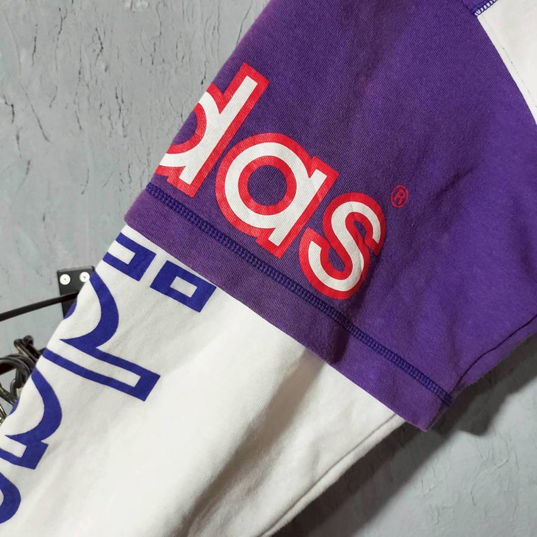 adidas アディダス 80s後期〜90s スウェット　パーカー　刺繍ロゴ