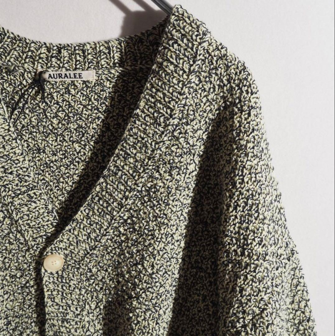 トップス AURALEE 25SS COTTON CASHMERE CORD KNIT