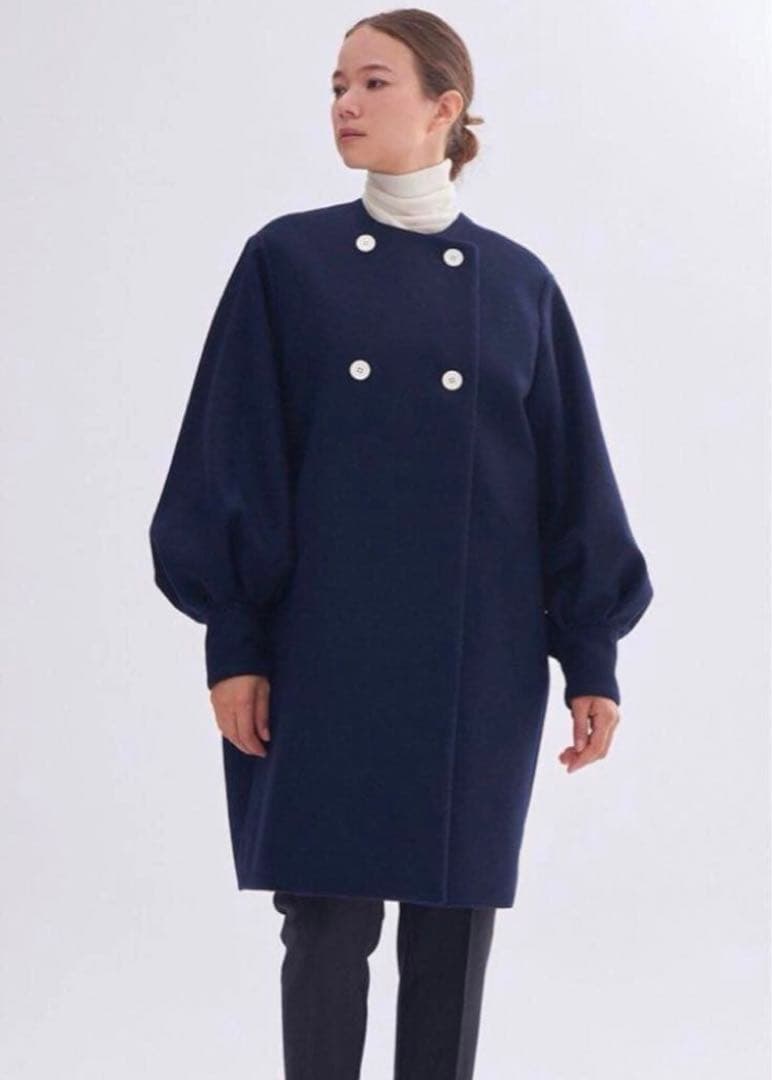 yori ヨリ ダブルパフスリーブコート