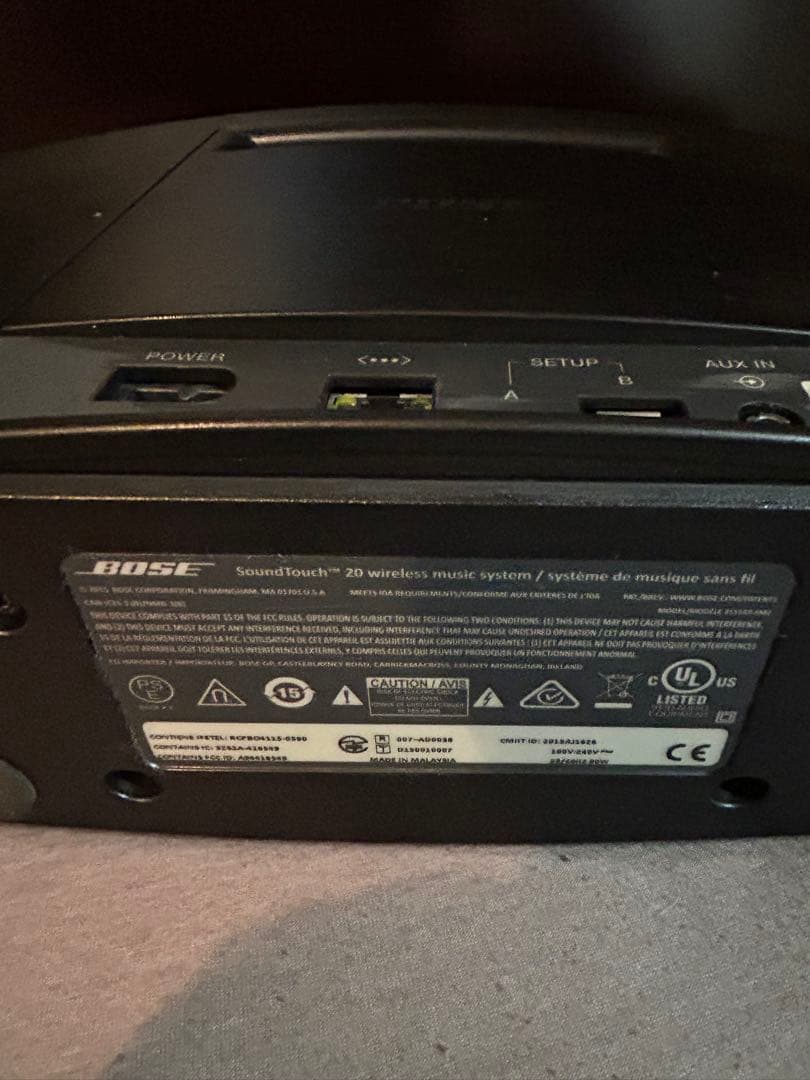 Bose SoundTouch 20 ワイヤレススピーカー