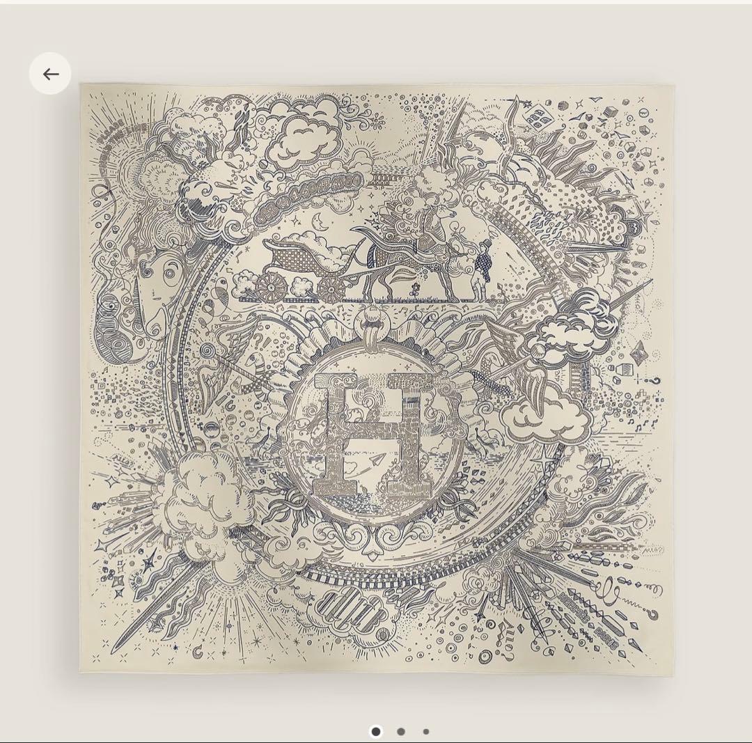 エルメス　カレ90 《プリーズ・ホールド・ザ・ライン》