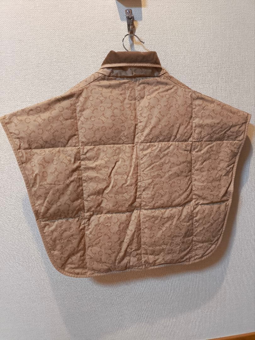 CELINE ダウンベスト　マカダム柄　西川産業　日本製