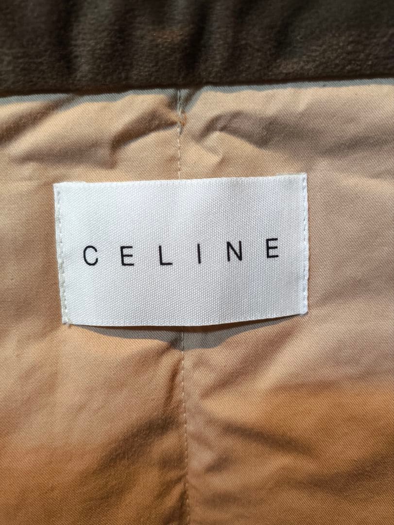 CELINE ダウンベスト　マカダム柄　西川産業　日本製