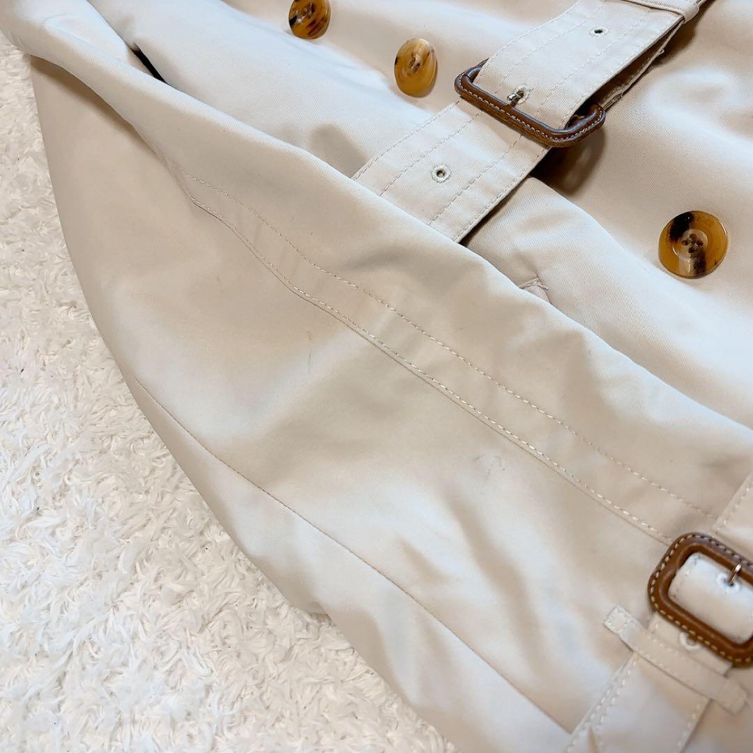 美品✨アクアスキュータム トレンチコート ブルーライナー サイズ8 ベージュ