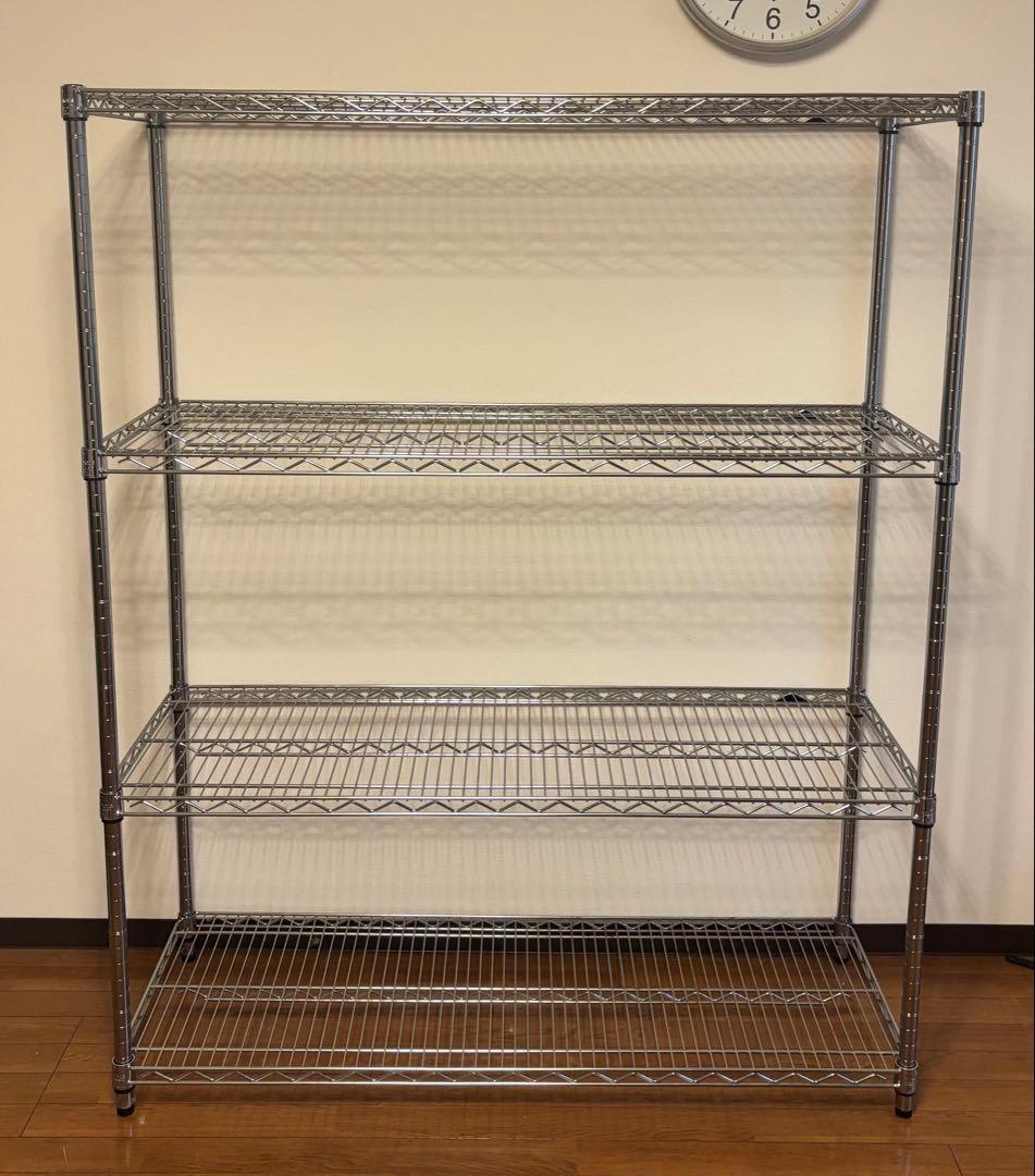 ルミナス メタルラック4段 幅120×奥行46×高150