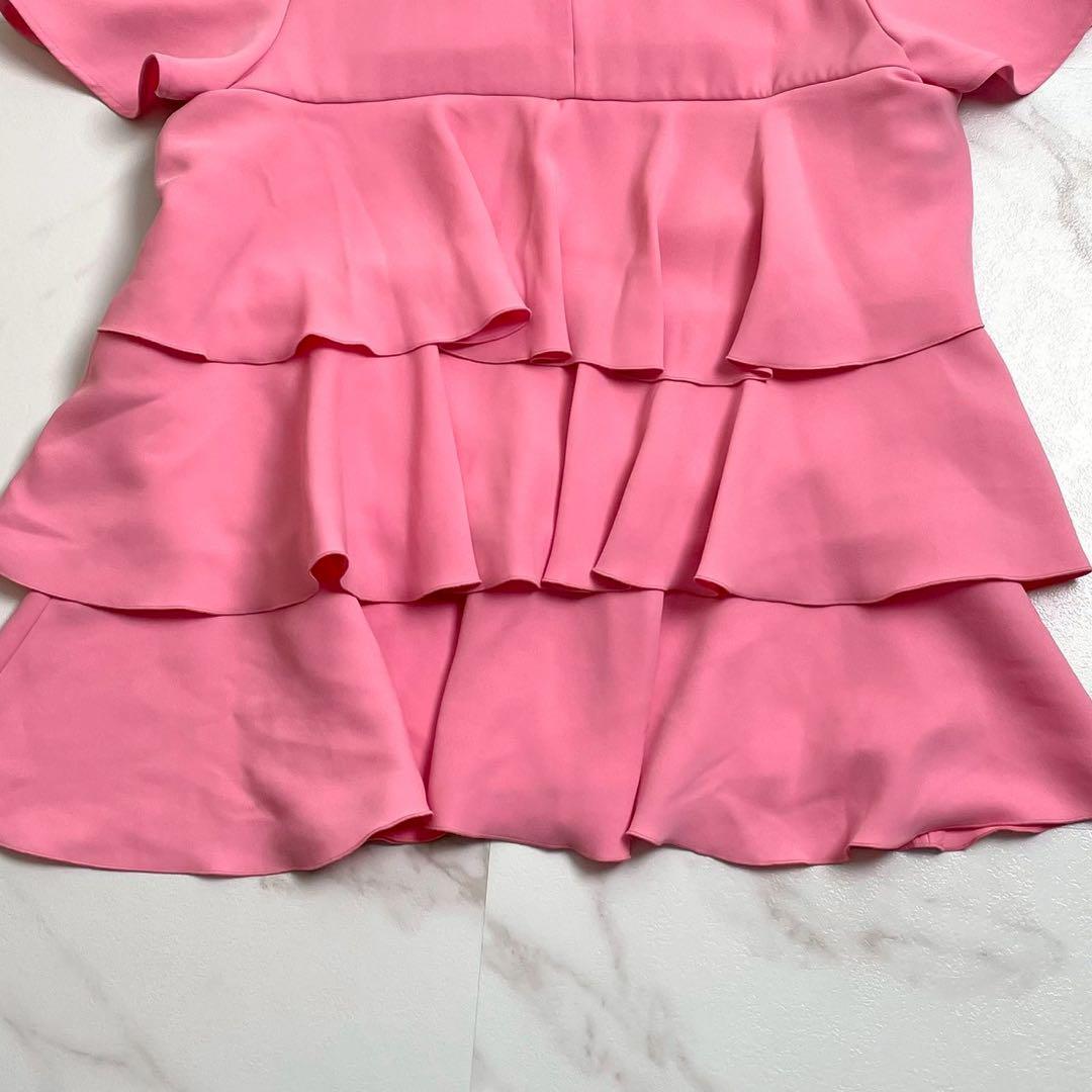 極美品✨YOKO CHAN ティアードラッフルブラウス バックジップ カットソー