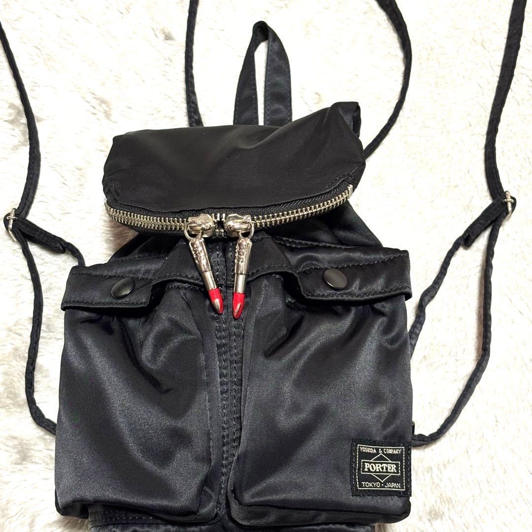 美品 PORTER×SLY コラボ限定 ポーター タンカー リュック 赤リップ