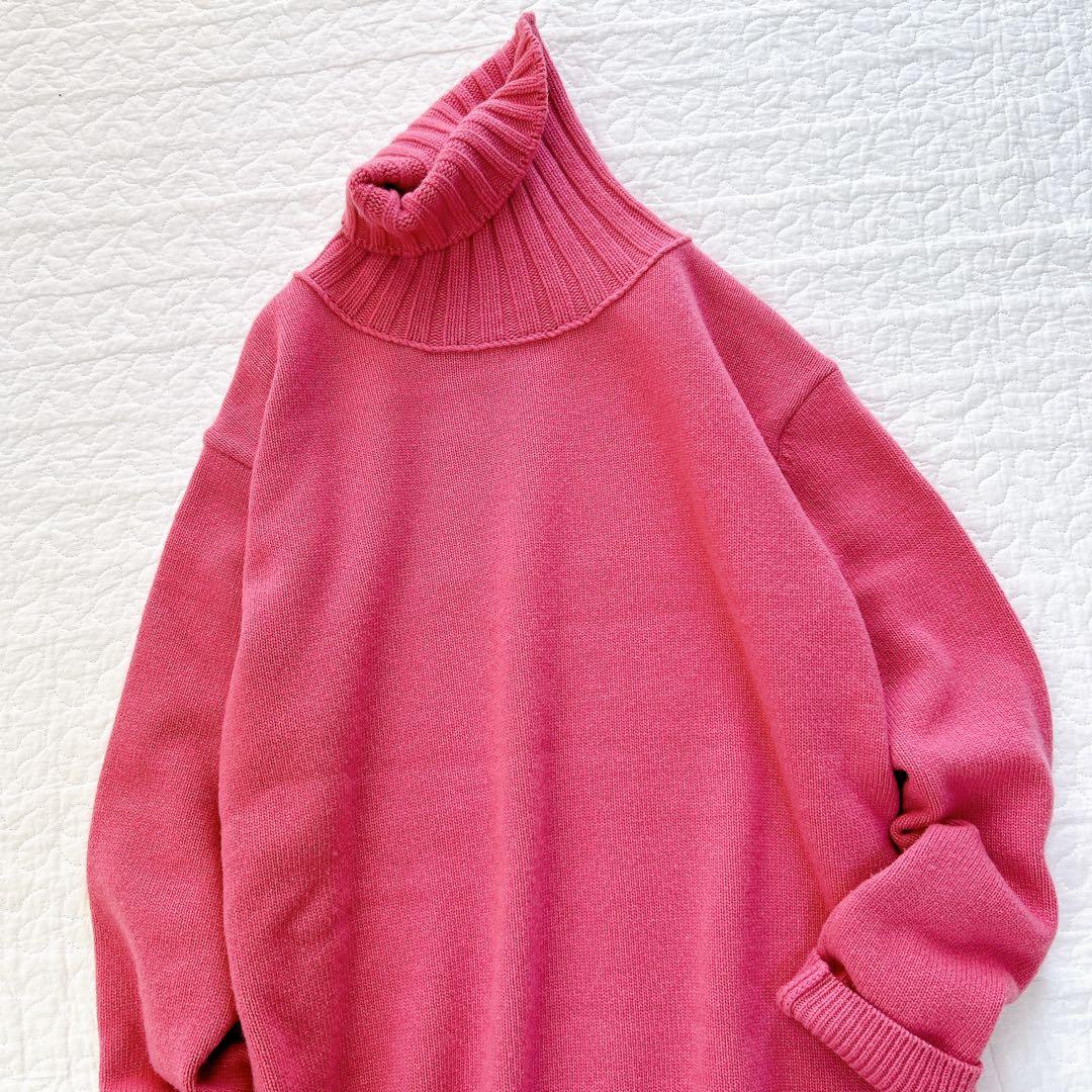 Deuxieme Classe JADEタートルニット ピンク 秋冬 ゆったり