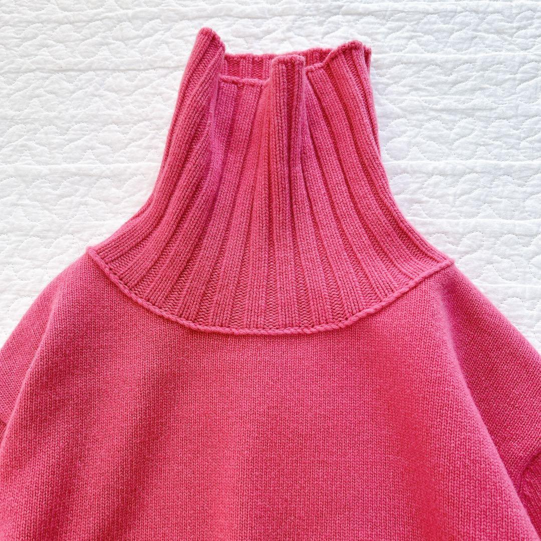 Deuxieme Classe JADEタートルニット ピンク 秋冬 ゆったり