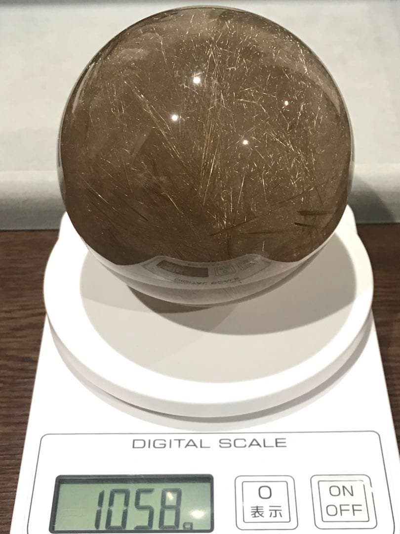 s*i様 (約1kg)ルチルレイテッドクォーツスフィア