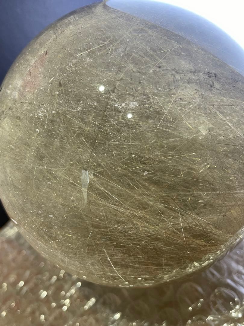 s*i様 (約1kg)ルチルレイテッドクォーツスフィア