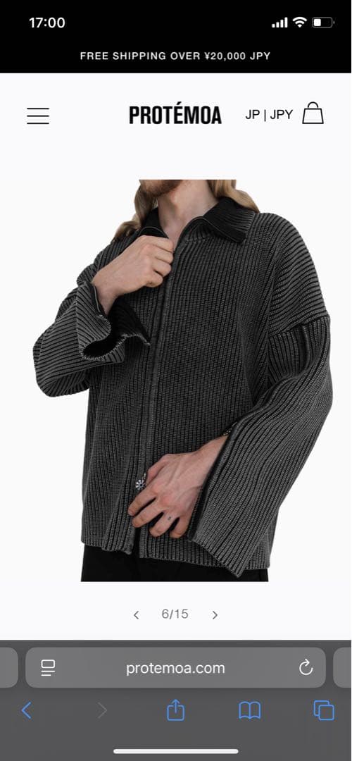 トップス PROTEMOA TRIPLE ZIP CARDIGAN