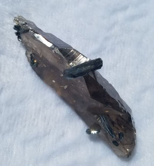 スイス産　スモーキークォーツ&アイアンローズ