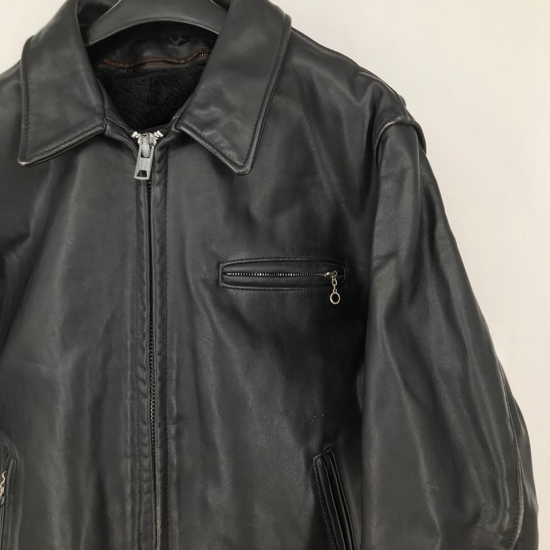 Schott 643　ライダースジャケット　42　ブラック　牛革