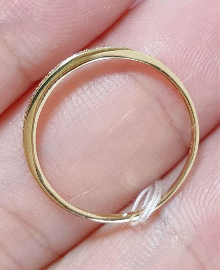 新入荷 未使用 k18YG ダイヤモンド0.10ct エタニティリング