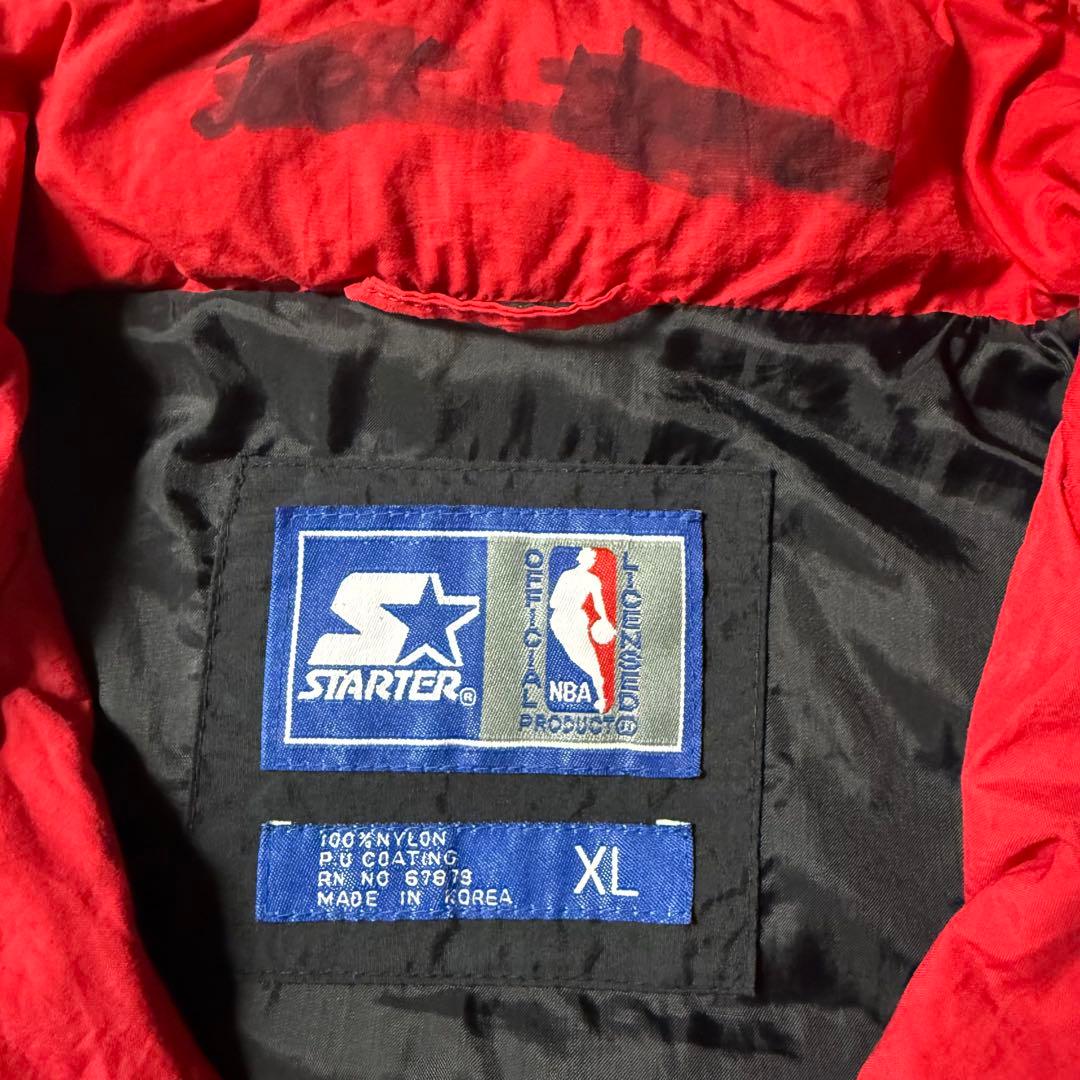 00s NBA スターター Bulls XL ハーフジップパーカー