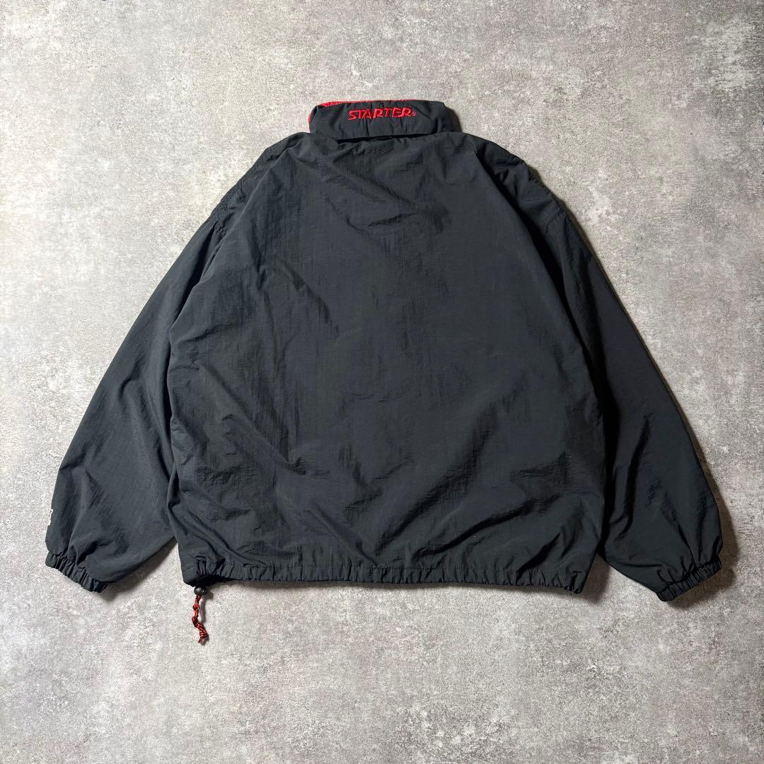 00s NBA スターター Bulls XL ハーフジップパーカー
