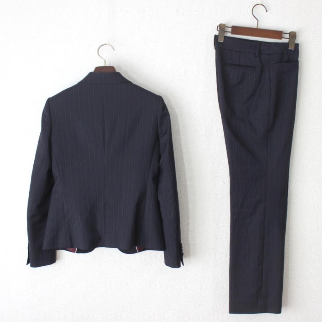 50【極美品】組曲 クミキョク パンツスーツ セットアップ 2 YUNSA生地