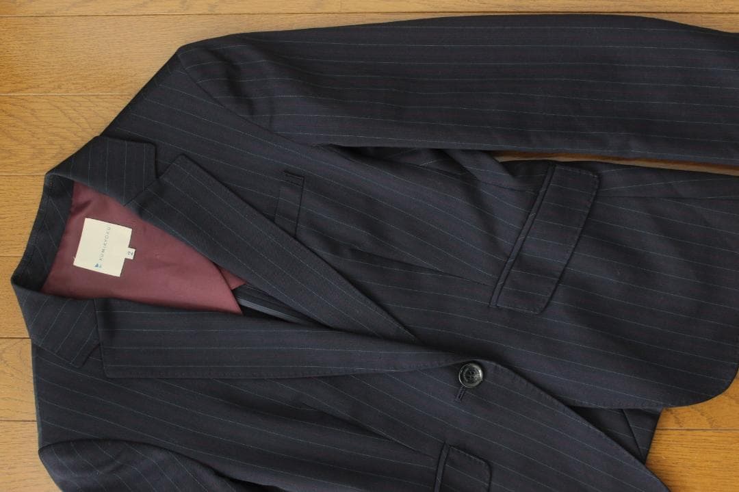 50【極美品】組曲 クミキョク パンツスーツ セットアップ 2 YUNSA生地