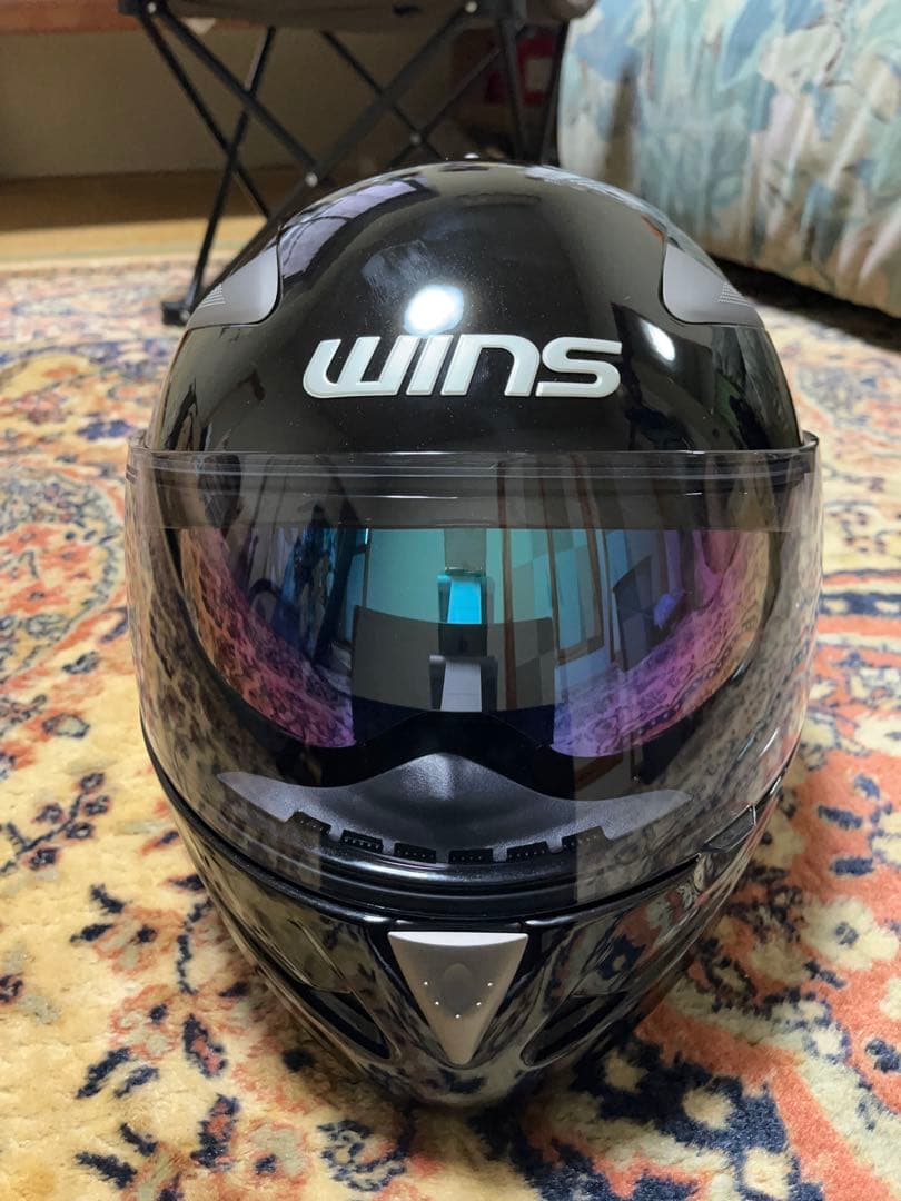 WINS CR-1 フルフェイスヘルメット ブラック（メタリック）Lサイズ