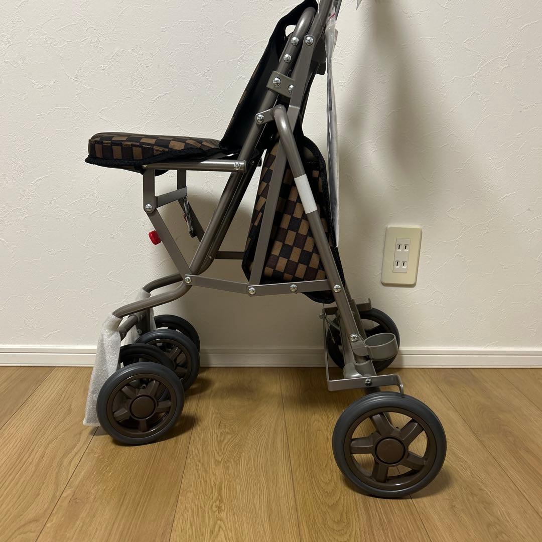 【新品・未使用】島製作所 サニーウォーカーAW- ブラウン　シルバーカー