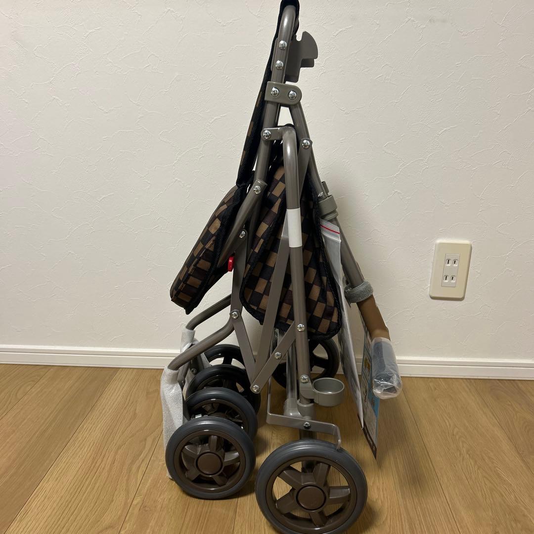 【新品・未使用】島製作所 サニーウォーカーAW- ブラウン　シルバーカー