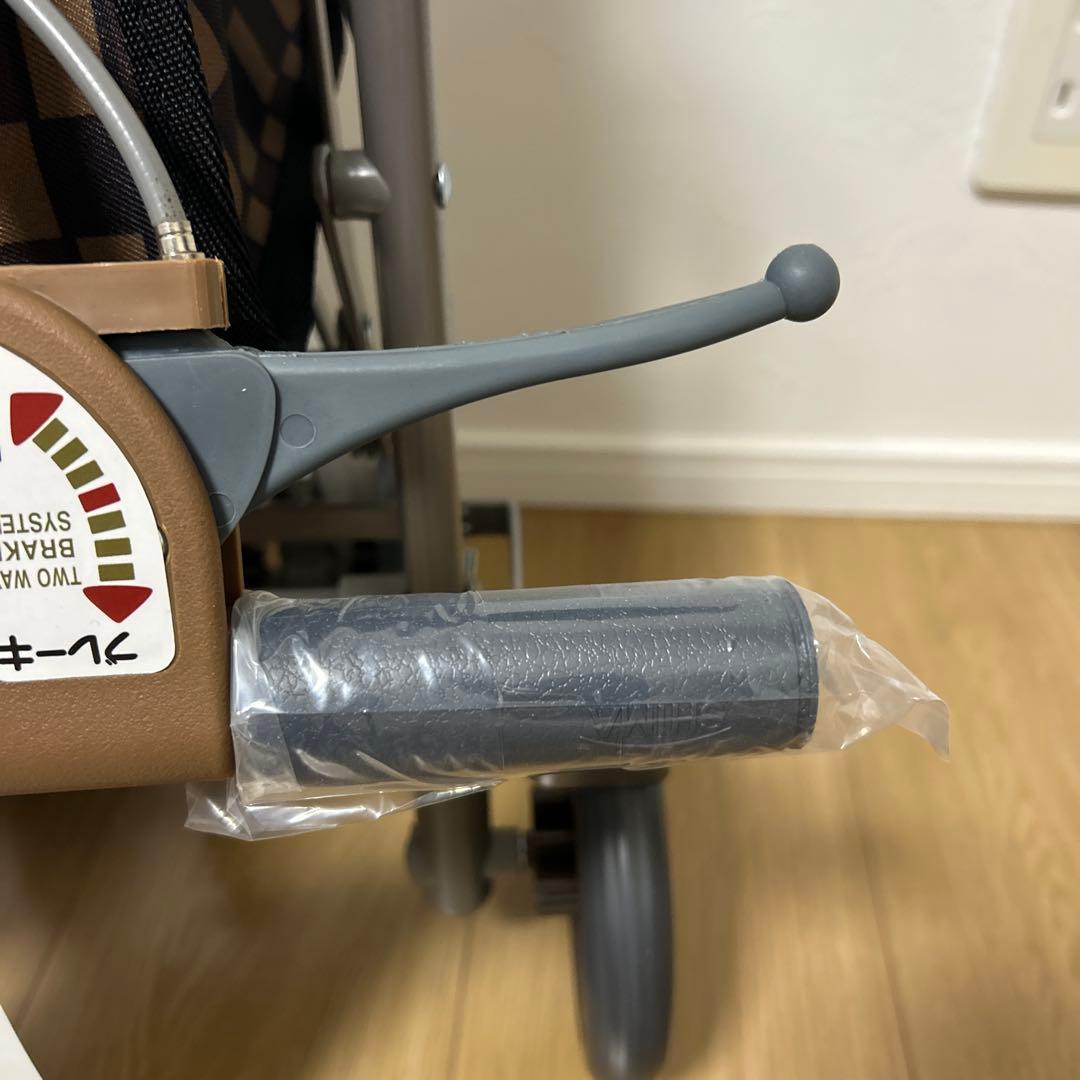 【新品・未使用】島製作所 サニーウォーカーAW- ブラウン　シルバーカー