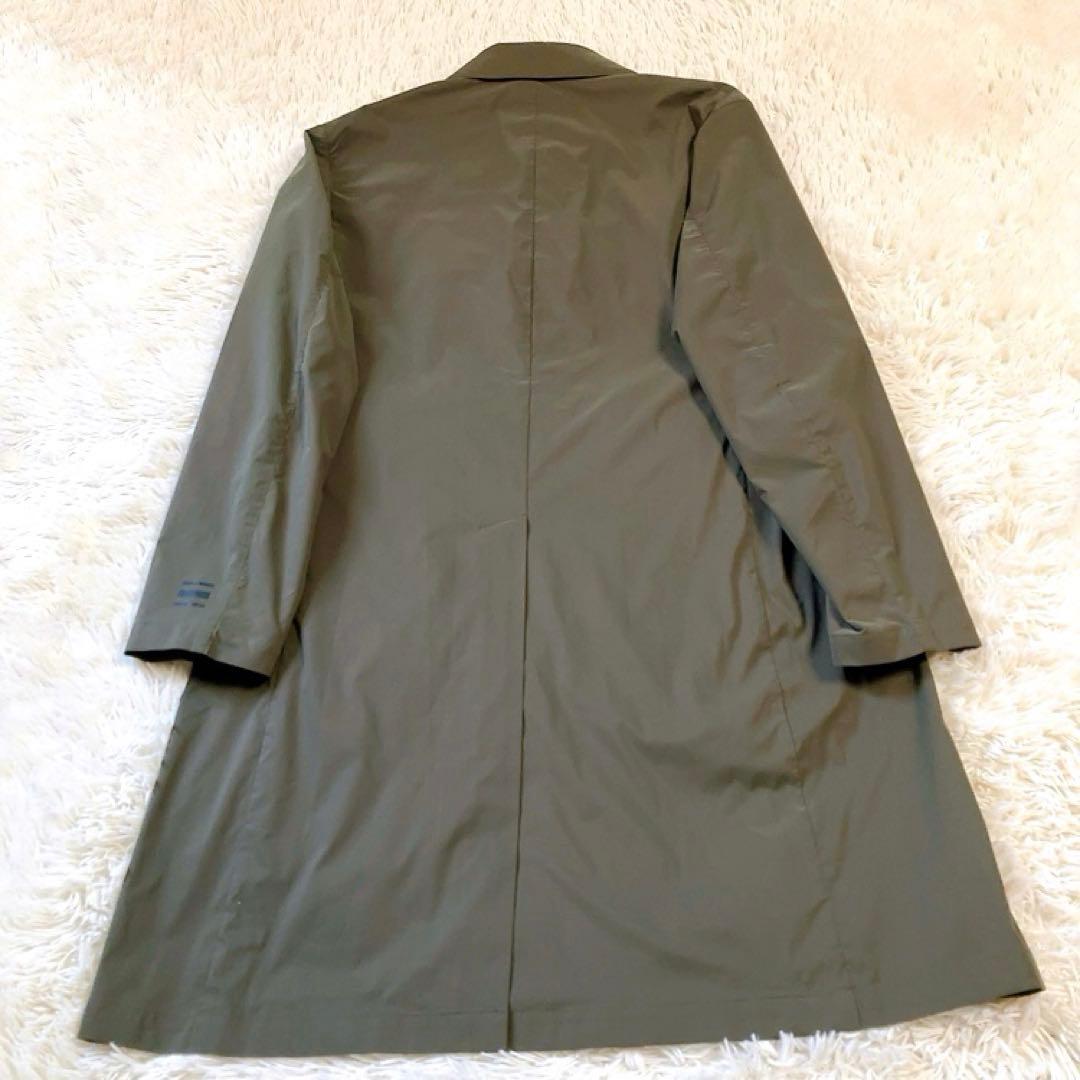 【美品・洗濯可】ブラックレーベルクレストブリッジ　ステンカラーコート　カーキXL