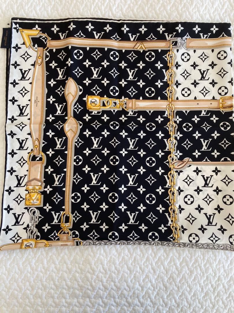LOUIS VUITTON コンフィデンシャル　シルクスカーフ