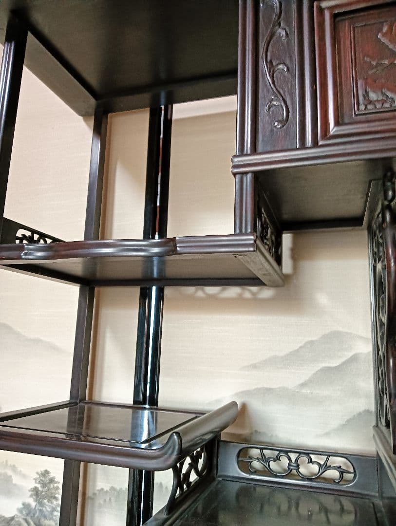 茶棚　茶箪笥　和タンス　アンティーク飾り棚