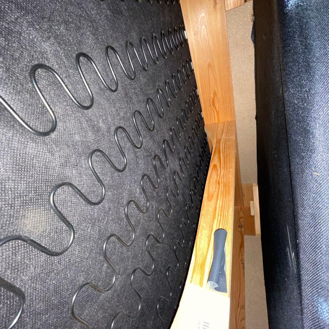 ♪ BeConcept 本革オットマン ソファ ブラック ビーコンセプト