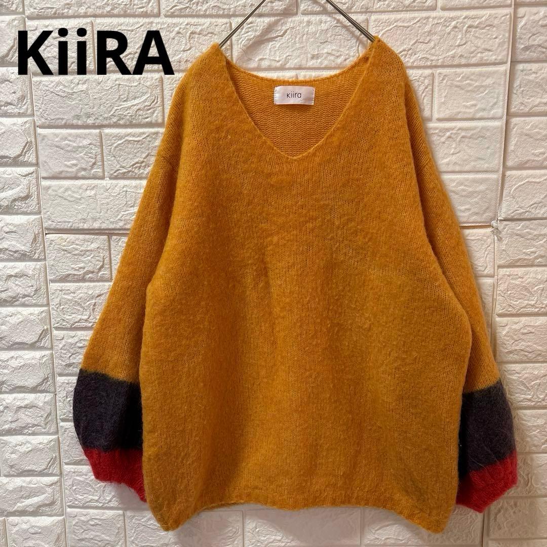 KiiRA キーラ バルーンスリーブ モヘヤ ミックス ニット セーター