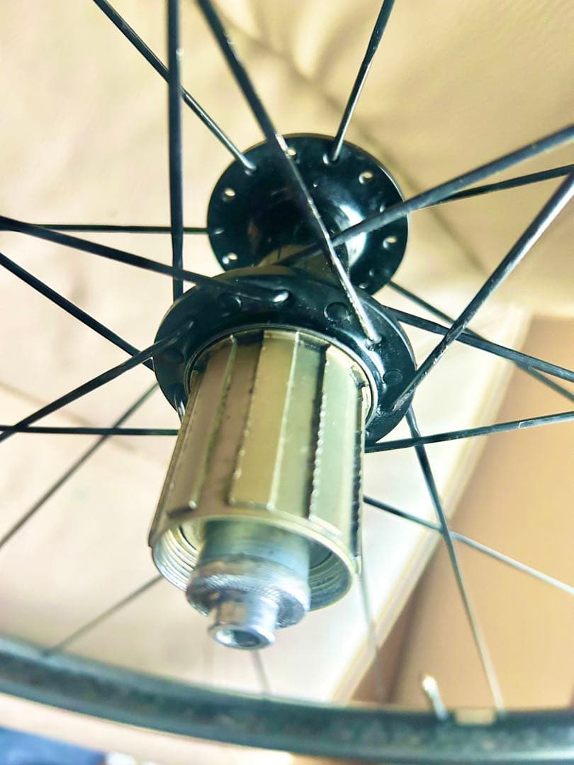 ◆TNIハブ仕様Carbonカーボンホイール後輪＆チューブラータイヤ付き◆